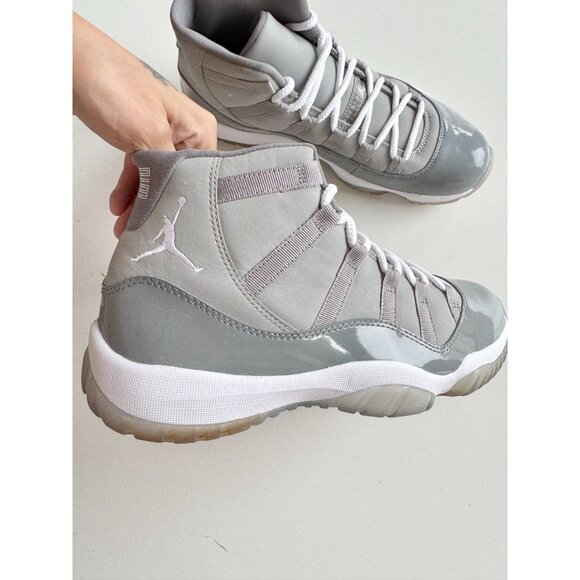 NIB 2010 NIKE Air Jordan 11 Retro Cool Grey Leather Lace Up Sneakers, Size 9 - Picture 4 of 16